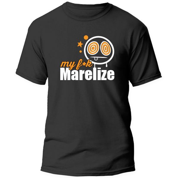 T-shirt Printed Crazy Character: My fk Marelize
