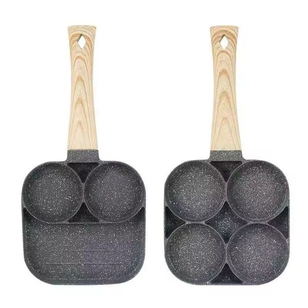 Non-Stick 4-Hole &amp; 3-Hole Frying Pan Set