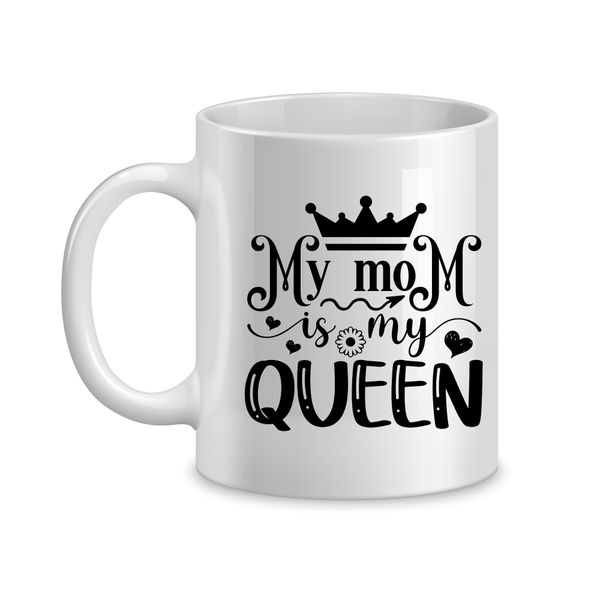 Queen Coffee Mugs for Mothers Day Trendy Mom Sayings Graphic Cup Present062
