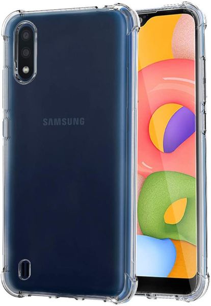 Protective Shockproof Transparent Case Compatible with Samsung Galaxy A01