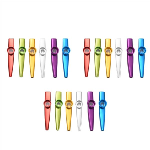 6X Metal Kazoo Musical Instruments Good Companion For Guitar Ukulele
