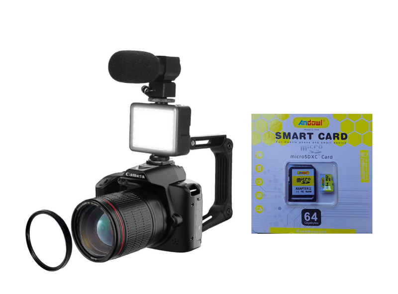 D5 Wifi SLR Camera 4 Piece Set with 64GB SD Card