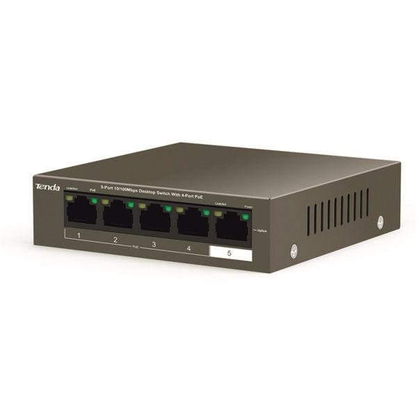 Tenda TEF1105P 5-Port Gigabit Desktop Switch with 4-Port PoE