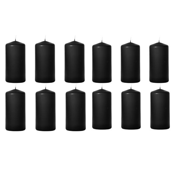 Exquisite and Long-Lasting Pillar Candles - 12 Piece