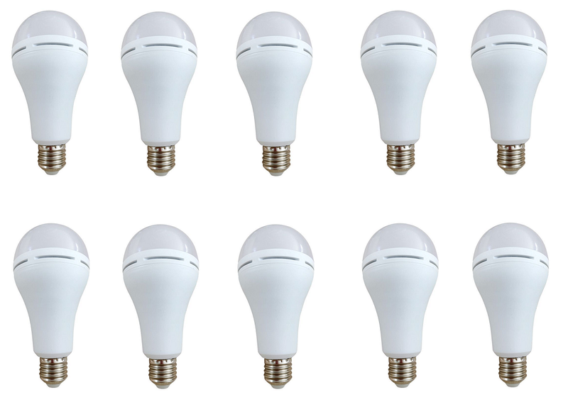 JB Luxx 9W Emergency Loadshedding E27 LED Smart Bulb - Set of 10