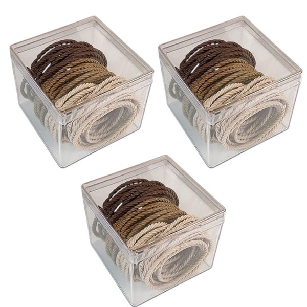 3 Pack - 150 Pieces Seamless Hair Band Set - Multicolor