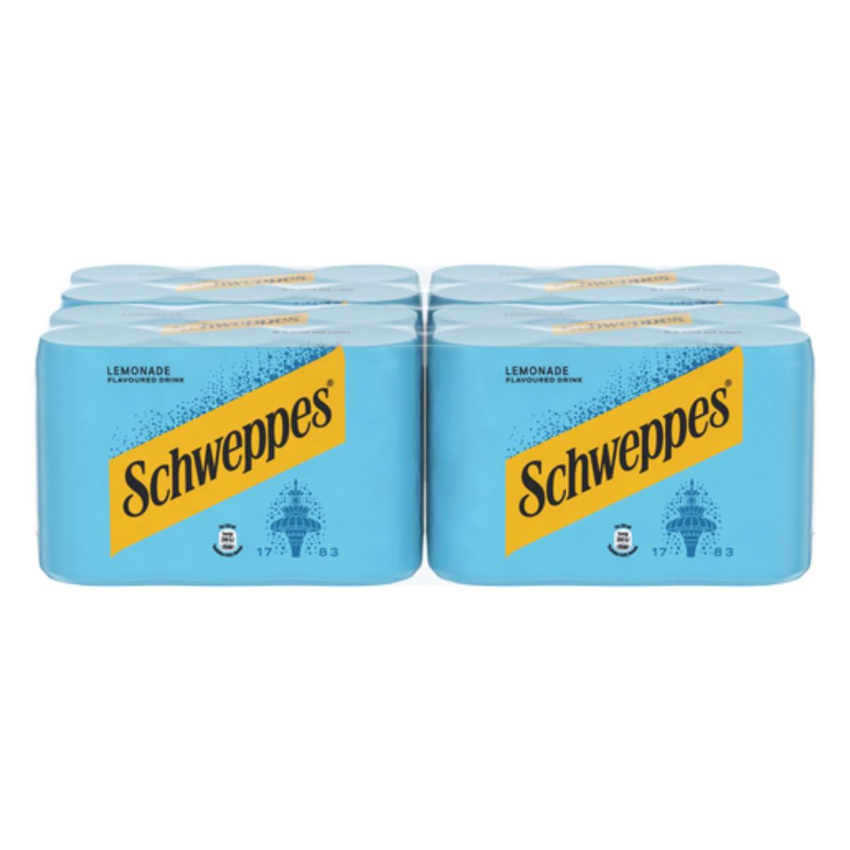 Schweppes Lemonade Soft Drink - 24 x 200ml Cans | Classic Lemon