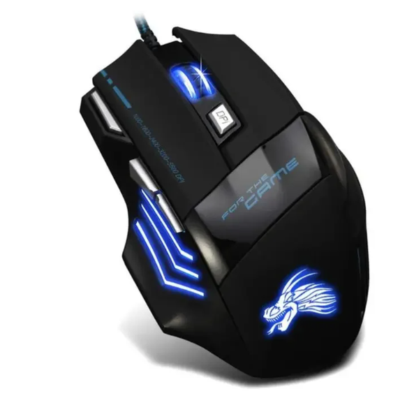 Wired Gaming Mouse LED Backlight Optical Mouse Gamer USB 7 Buttons