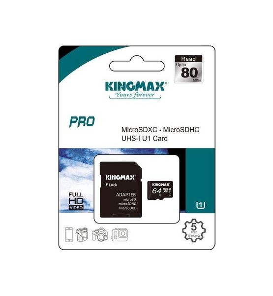 Kingmax 64GB Micro SD Pro Class 10