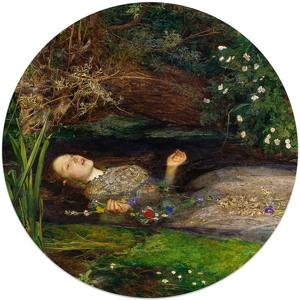 Robin Sprong Wall Decal Ophelia 1000 x 1000mm