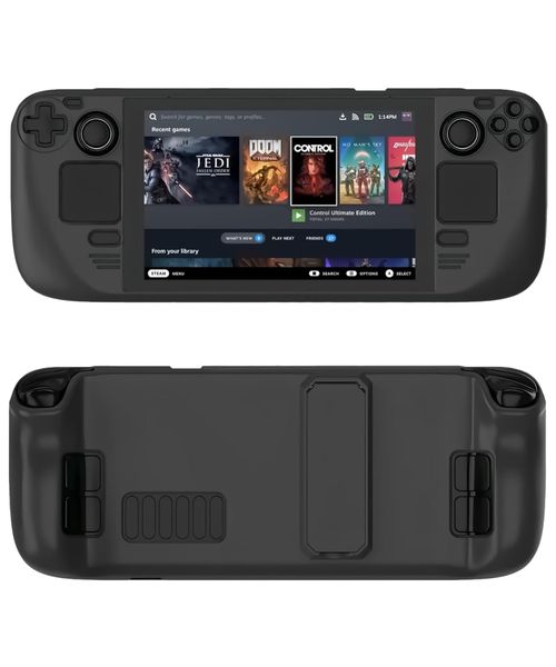 Kickstand Protective Case Compatible with Steam Deck OLED ( Black )