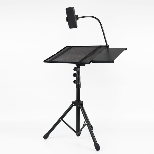 Adjustable Laptop &amp; Projector Tripod Stand - Black