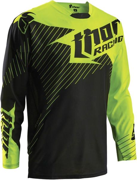 Thor Core Hux Black/Flo Green Jersey