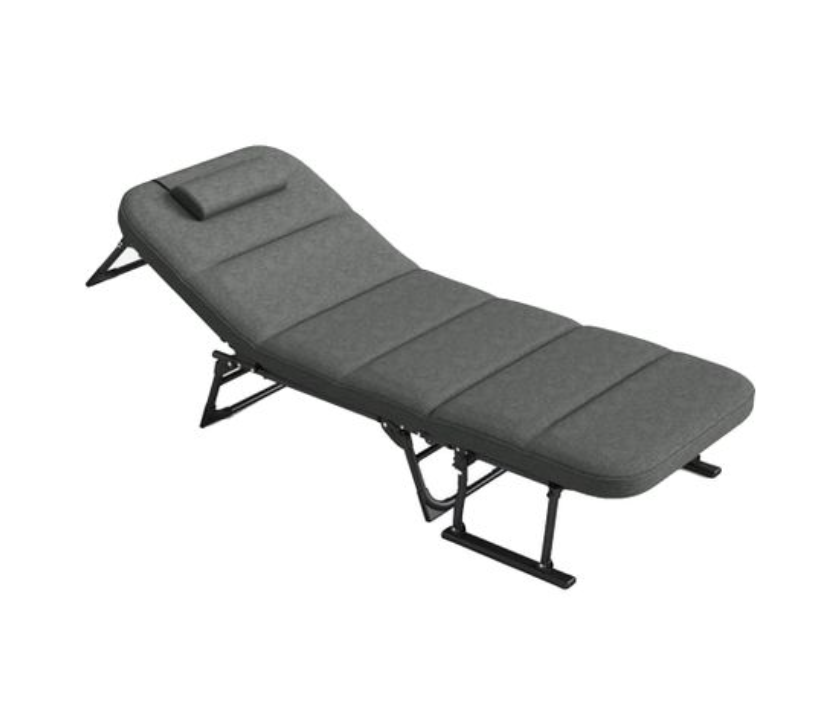 Home Portable Adjustable Back Reclining Folding Lounge Chair - 80cm