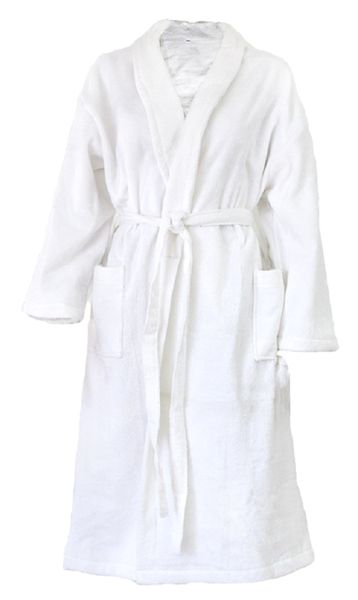 Bunty\'s Terry Towelling White Bathrobe Tomorrow! it Shop Fits | 435GSM (One All) Size Get Today