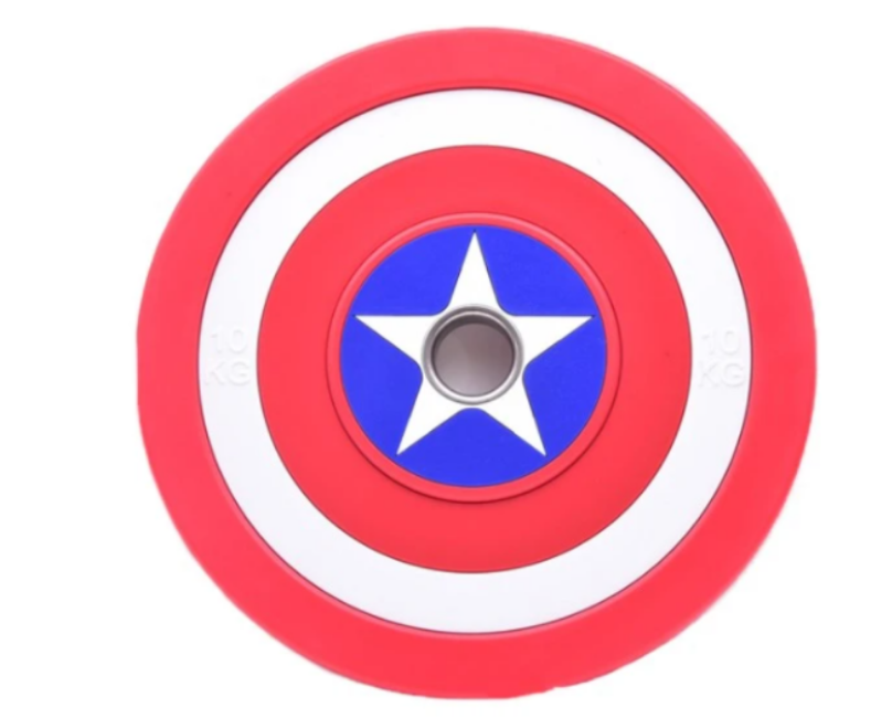 Cerveza inglesa neumonía nada Captain America Olympic Urethane Bumper Weight Plate 15kg | Buy Online in  South Africa | takealot.com