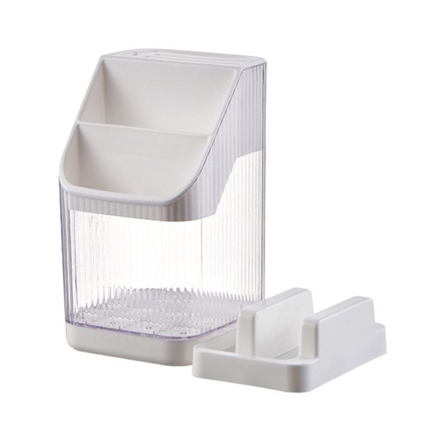 Multi-functional Kitchen Countertop Utensil Holder Lid Cutting Board Rack