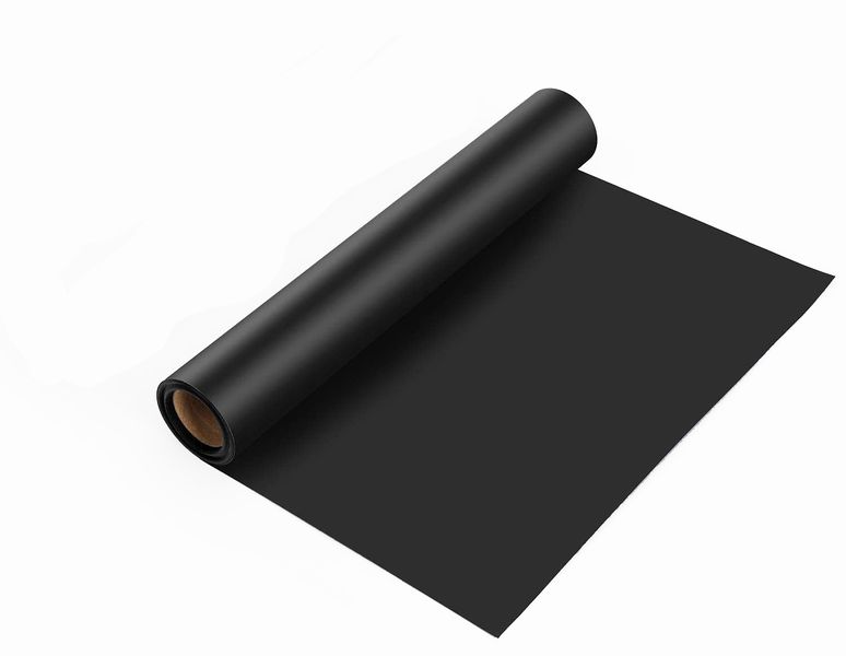 PU T-Shirt Transfer Vinyl - Plain Black 61cm x 2m