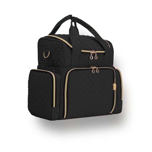 16" Nail Salon Travel Bag - Waterproof, Multi-Layer with Removable Pouches