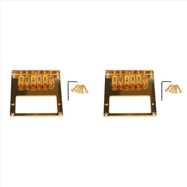 6 Roller Saddle 6 String Humbucker Guitar Bridge For Tele Guitar