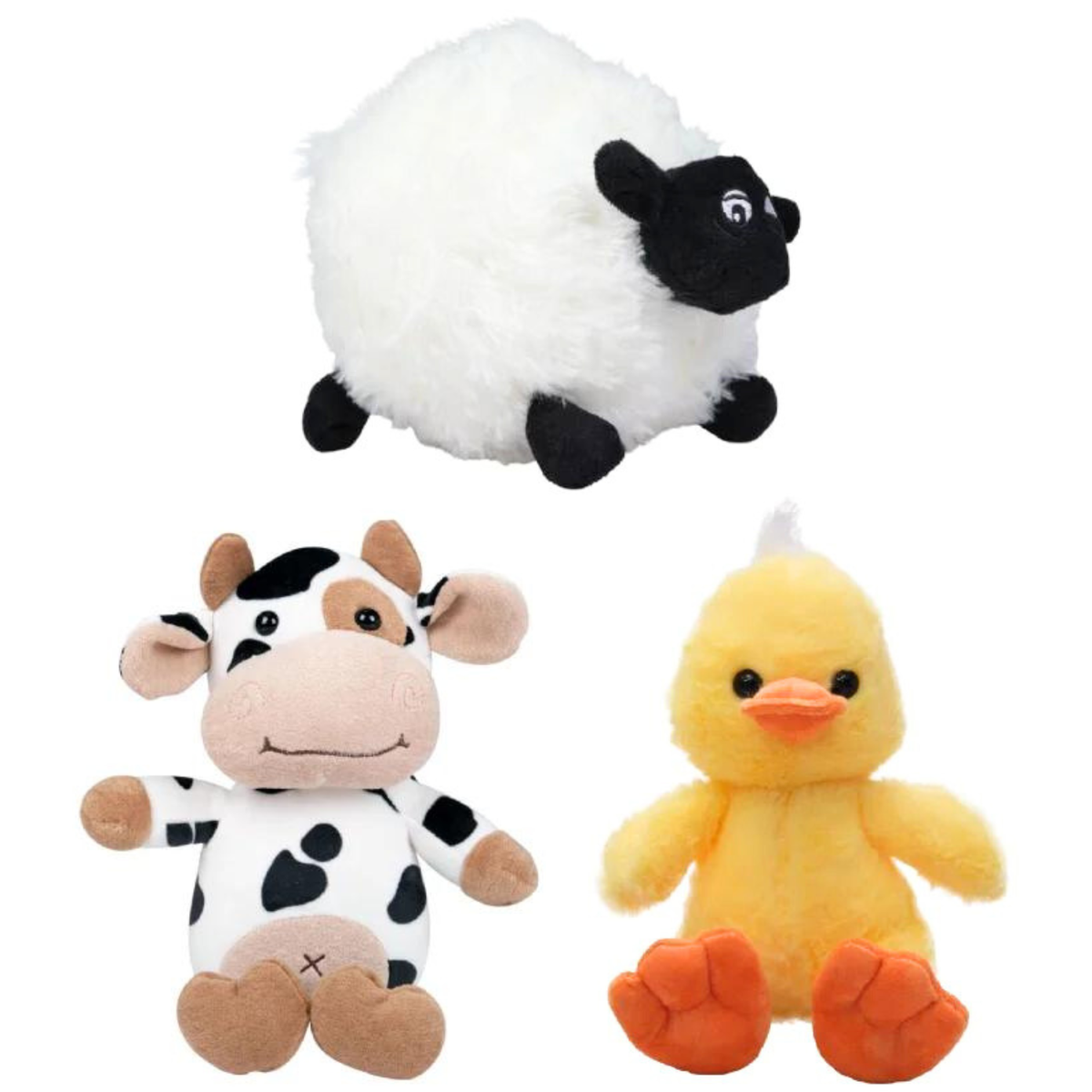 Jenam Farm Animal Soft Plush Toy - Cow, Sheep, Duck | Shop Today. Get ...