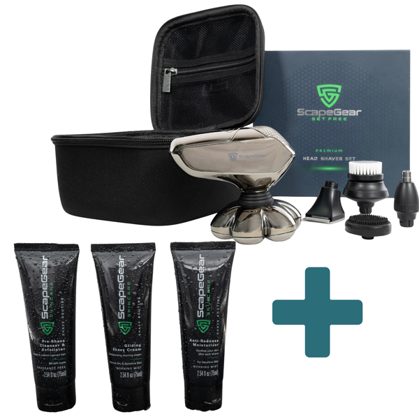 ScapeGear Premium Head Shaver + Shaving Routine