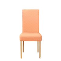 Textured Stretchy Dining Room Chair Covers-Orange