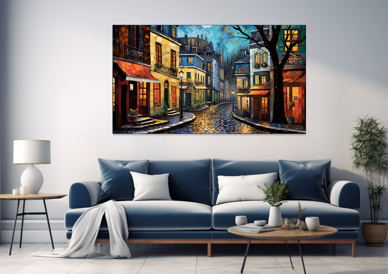 Canvas Wall Art - Montmartre Magic Abstract - BK0331