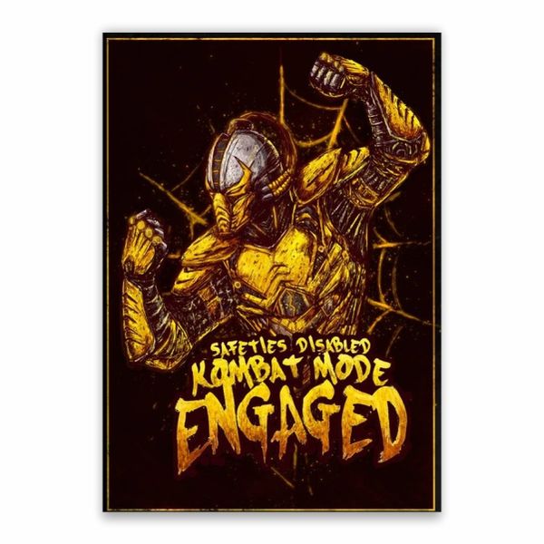 Cyrax Mortal Kombat Quote Poster - A1