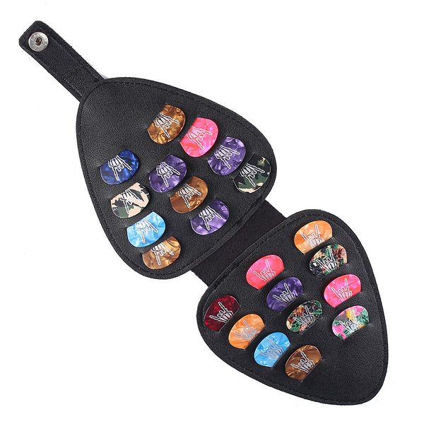 Guitar Picks Holder Case Bag Organizer Box Include 22 Guitar Picks