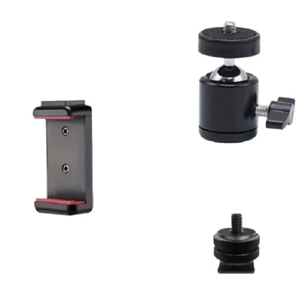 Iron Camera Metal Cold Shoe Phone Holder Mount