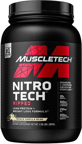 MuscleTech Nitro-Tech Ripped Performance Series French Vanilla Bean - 907g