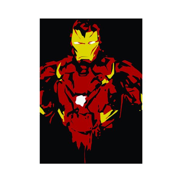 Cartoon iron man Painting - A1 poster