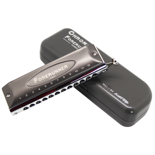 FORERUNNER 2.0 without valves Chromatic Harmonica 12-Hole 48 Tones Mouth