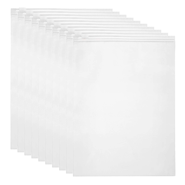 Frosted Slide Zip Plastic Bags for Packing/Retail - 10 pcs 20cms x 25 cms