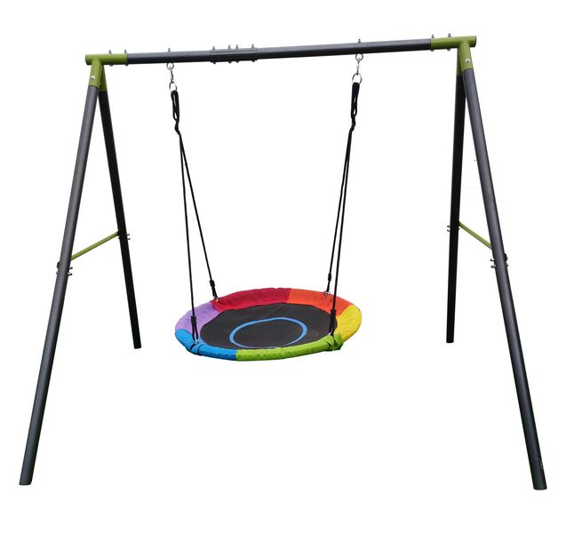 Saucer Swing 100cm with Steel Stand - Outdoor Swing for Kids &amp; Adults