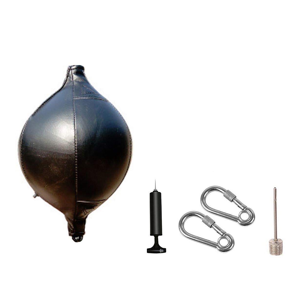 5 Pieces Boxing Speed Bag, Premium Leather Foldable Bag Inflator Kit