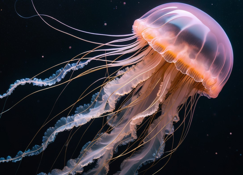 Canvas Home Decor Wall Art -Jelly Fish