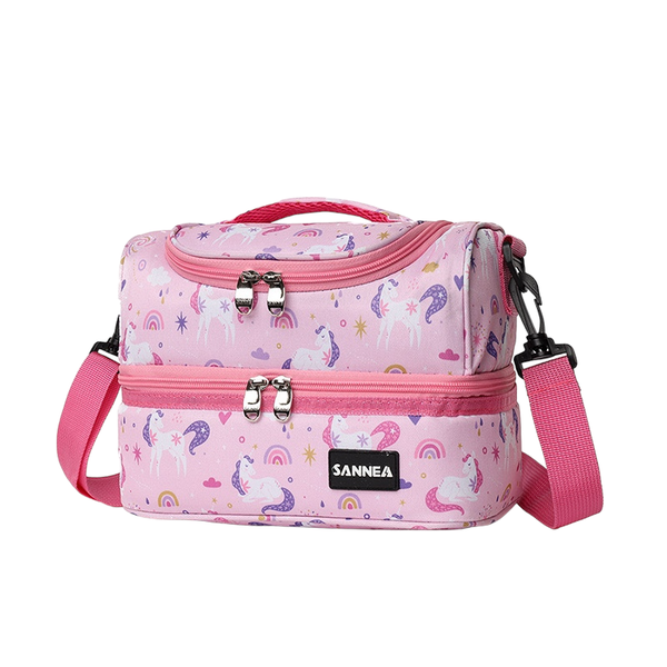 Sannea - Unicorn Insulated Lunch Bag Cooler Bag with Shoulder Strap - 25cm