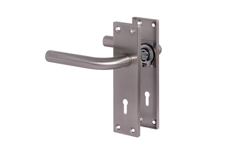 Yale Stainless Steel Handles Only Keyhole - Straight Como