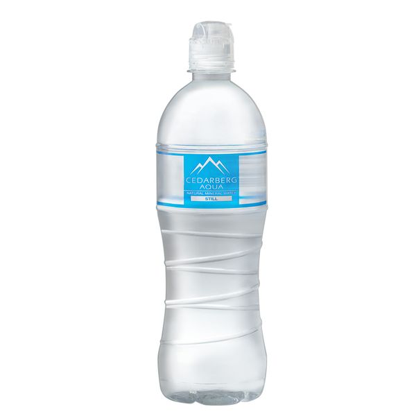 24 x 750ml Cedarberg Aqua Spring Water Still Sports Cap