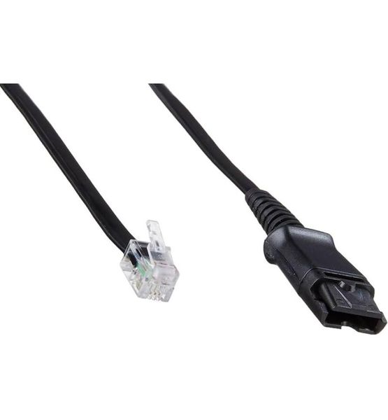 SlingTech Plantronics Headset QD to RJ9 Adapter Cable- 2.8m