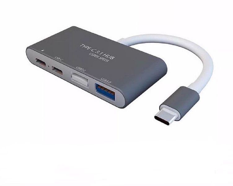 TUFF-LUV USB-C 4 PORT Hub with Power delivery
