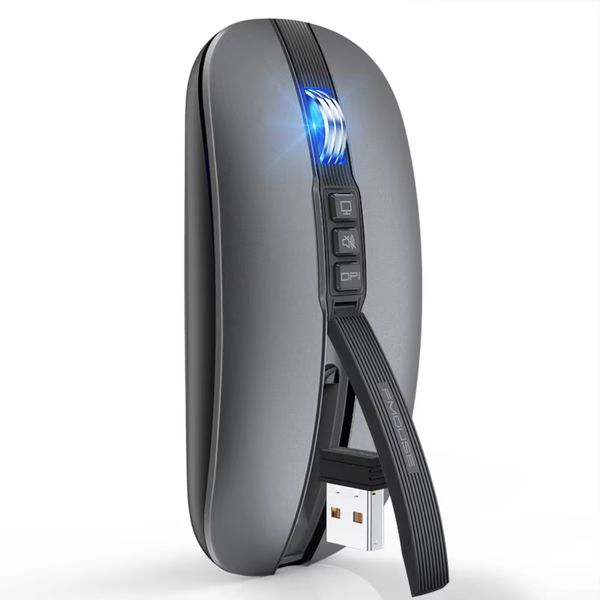 Bluetooth Wireless Dual-Mode Rechargeable Silent Ultra-Thin Office Mouse