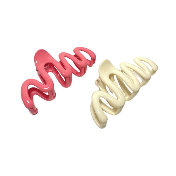 Waved Shaped High-End Claw Hair Clips