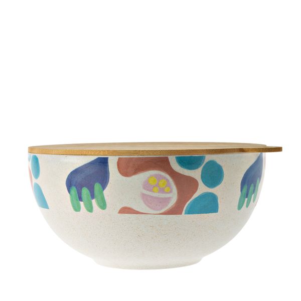 George &amp; Mason - Kyra Bamboo Fibre Salad Bowl 24x12cm - Abstract