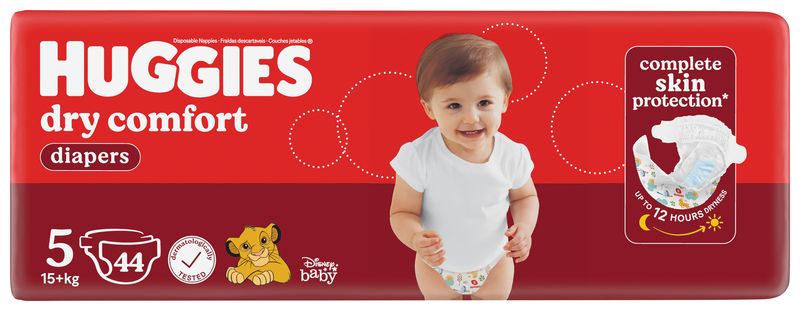 Huggies Dry Comfort - Size 5 Value Pack - 44 Nappies
