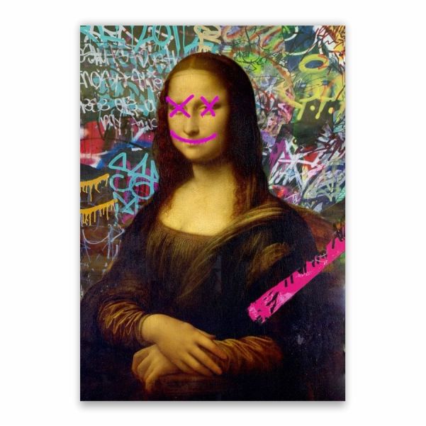 Mona Lisa Graffiti Poster - A1 | Shop Today. Get it Tomorrow ...