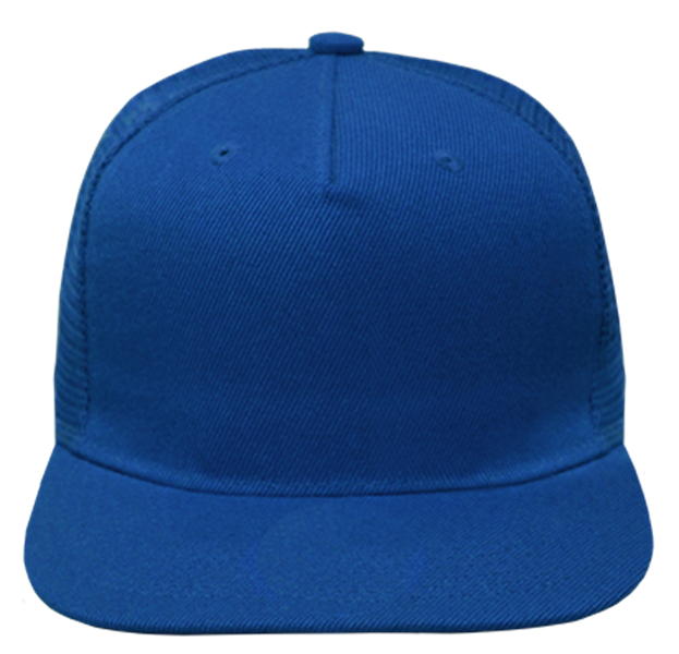 A-Frame Flat Peak Cap (Blue image