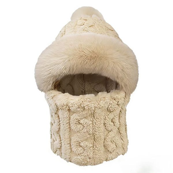 Women's 2-In-1 Winter Hat, For Staying Warm Outdoors In Winter